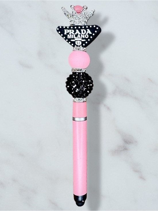 Handmade Other - Fashion Parada Pink & Black Stylus & Pen